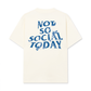 Áo Thun Relaxed Fit Not So Social Today Blue Dragon