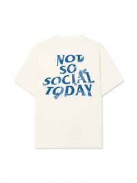 Áo Thun Relaxed Fit Not So Social Today Blue Dragon