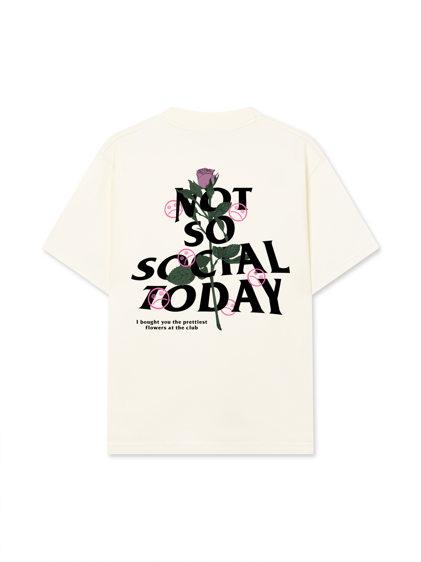 Áo Thun Relaxed Fit Not So Social Today Prettiest Flower