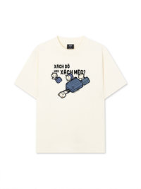 Áo Thun Relaxed Fit Hội Mèo Xách Vali