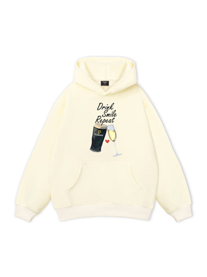 Drink, Smlie, Repeat Hoodie