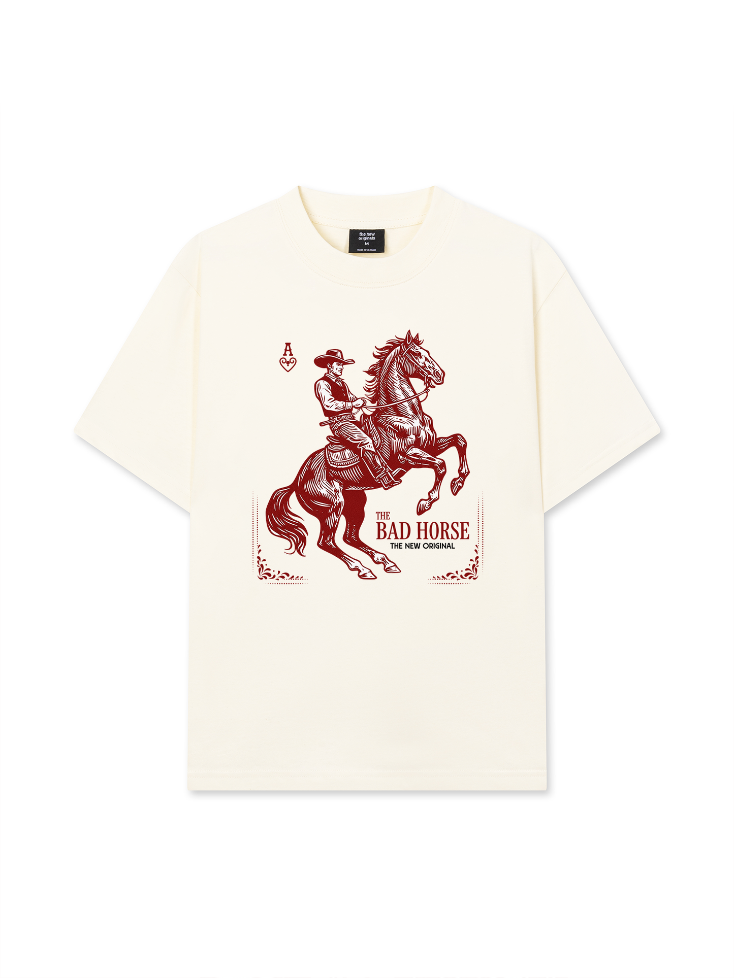 Áo Thun Relaxed Fit The Bad Horse Ace of Heart