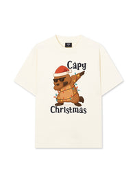 Áo Thun Relaxed Fit Capy Christmas Dab