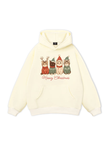 Meowy Christmas Hoodie
