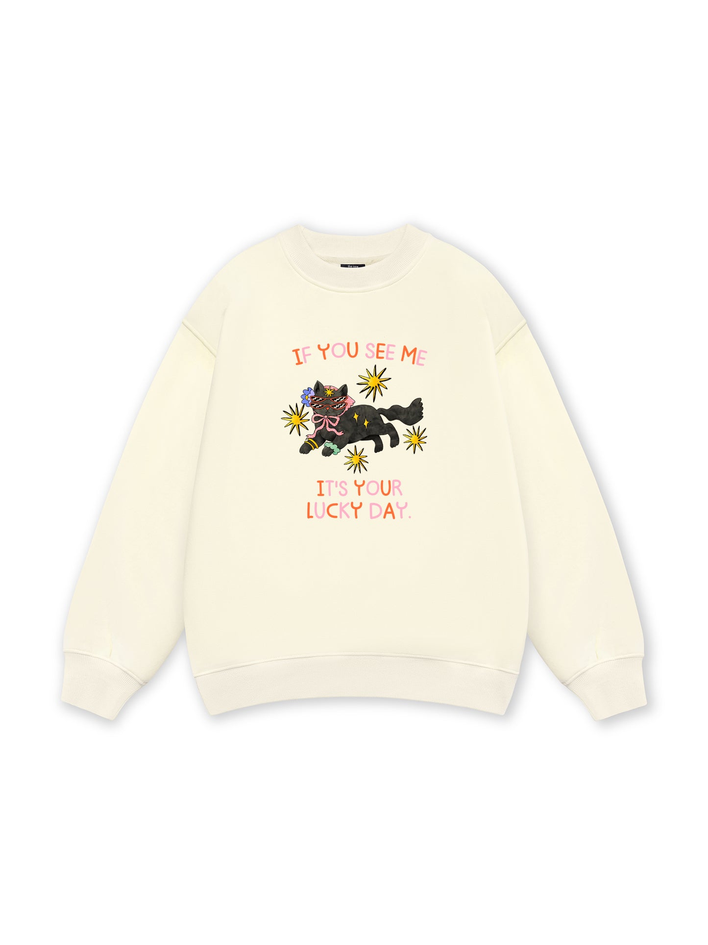 Lucky day cat Sweater