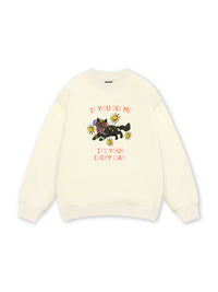 Lucky day cat Sweater