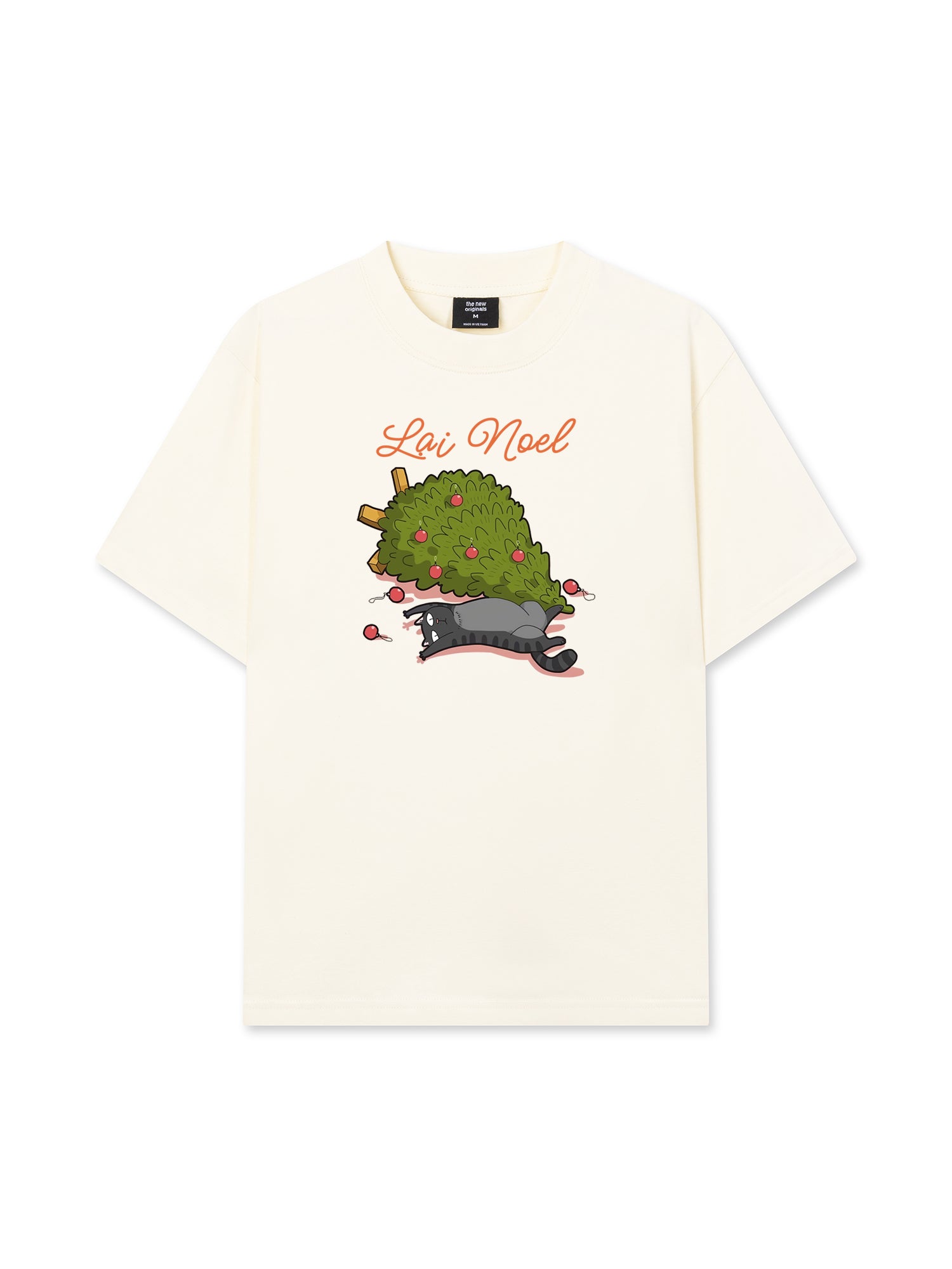 Áo Thun Relaxed Fit Christmas Trouble Cat