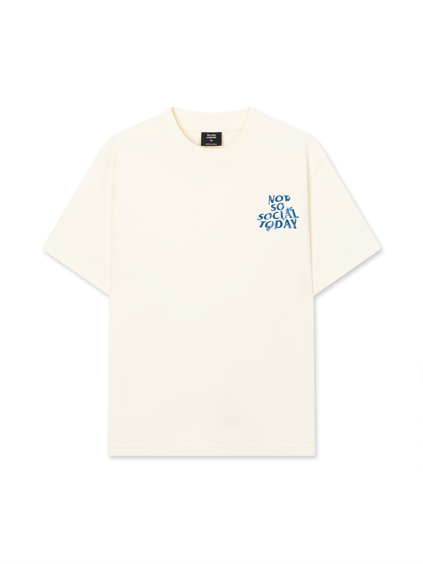Áo Thun Relaxed Fit Not So Social Today Blue Dragon