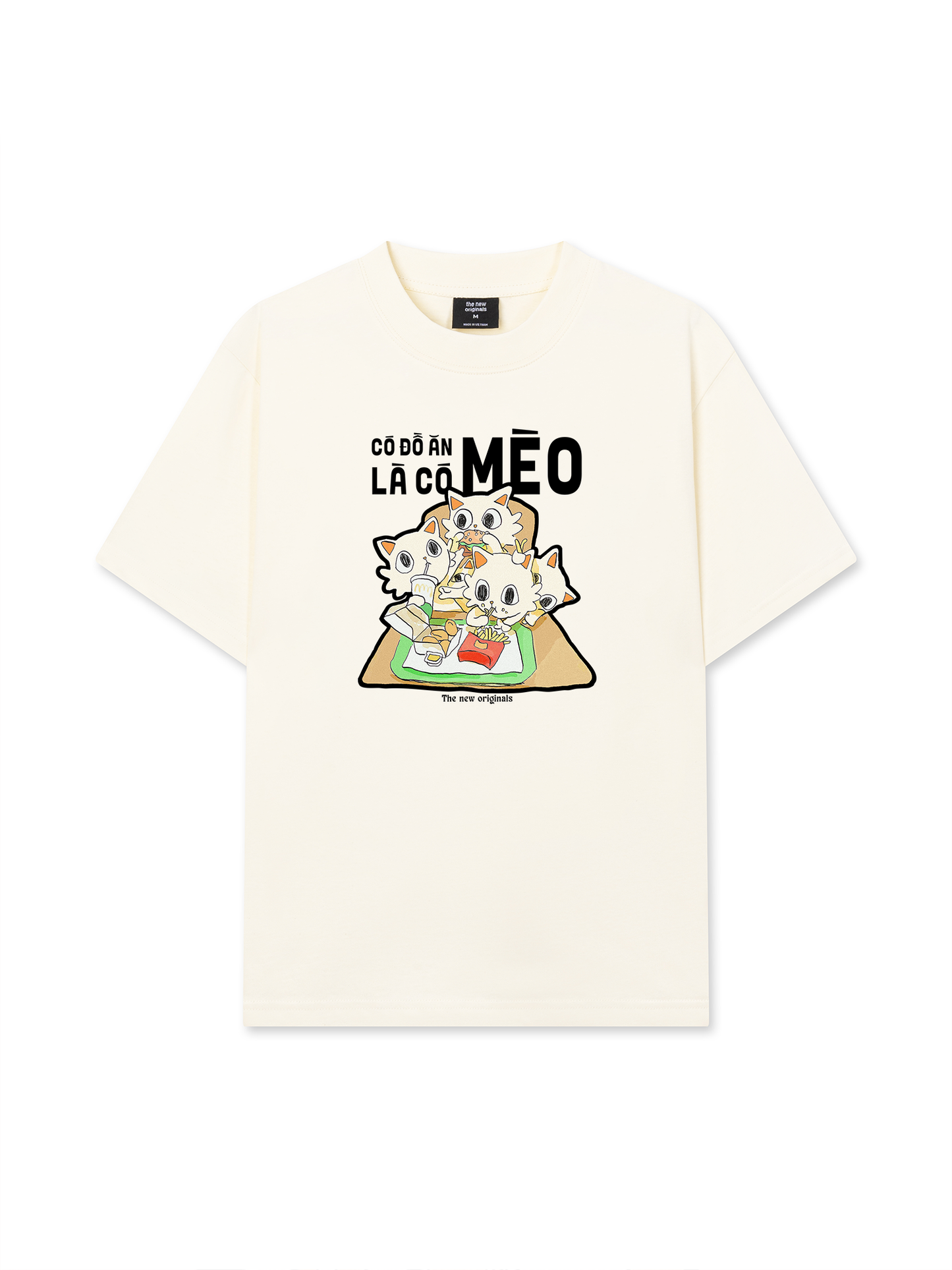Áo Thun Relaxed Fit Hội Mèo Hăm Ăn