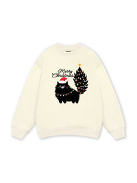 Black Kitty Christmas Sweater