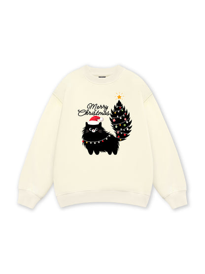 Black Kitty Christmas Sweater