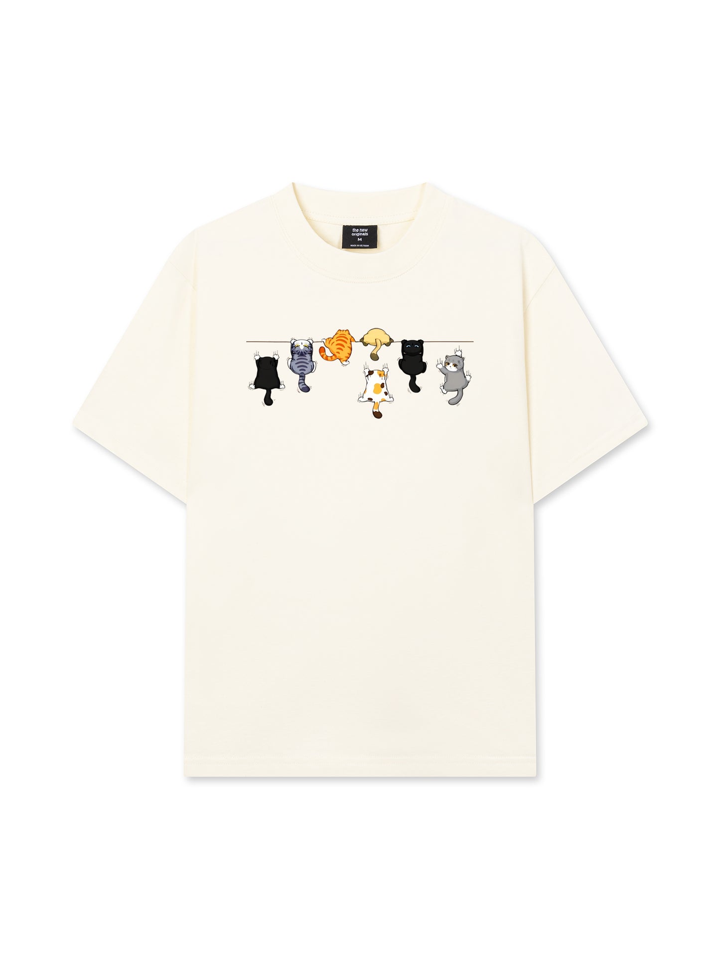 Áo Thun Relaxed Fit  Cat Line Up