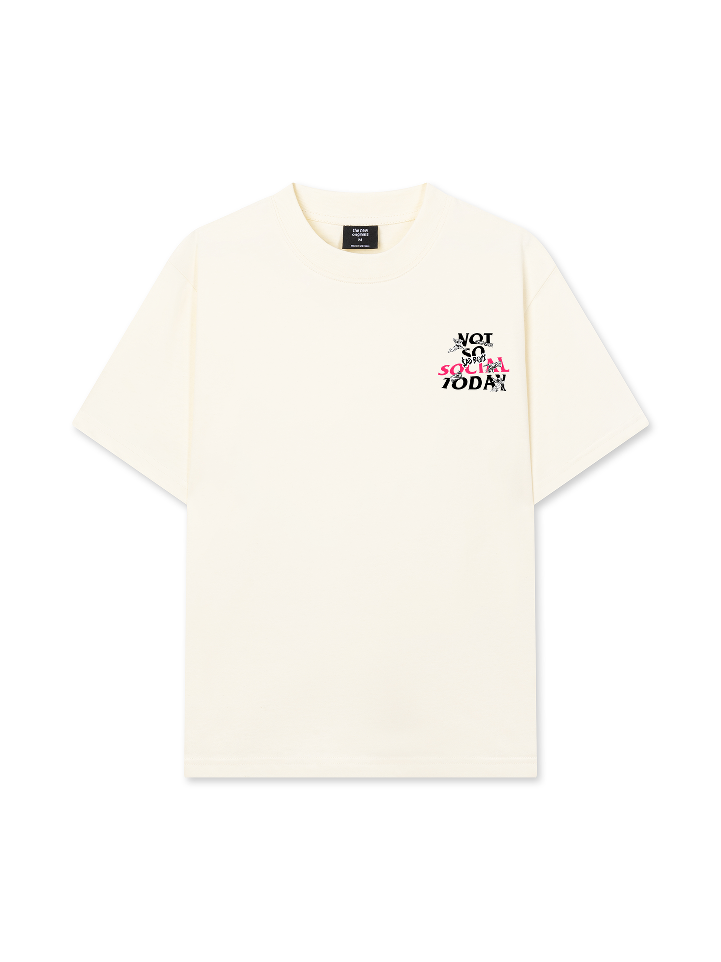 Áo Thun Relaxed Fit Not So Social Today Sad Boyz