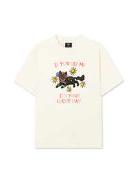 Áo Thun Relaxed Fit Lucky day cat