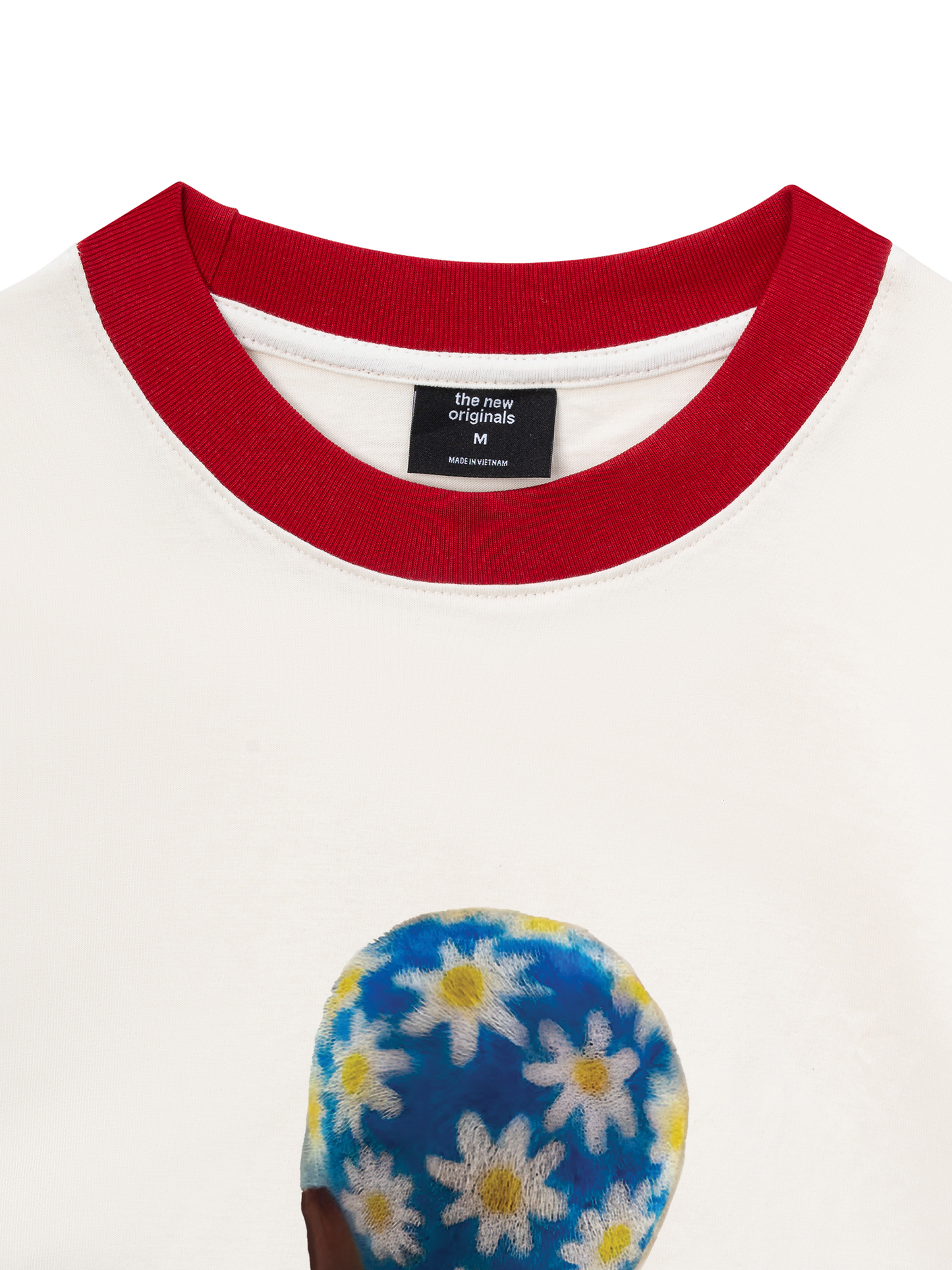 Áo Thun Ringer Relaxed Fit Blue Daisy Hairstyle