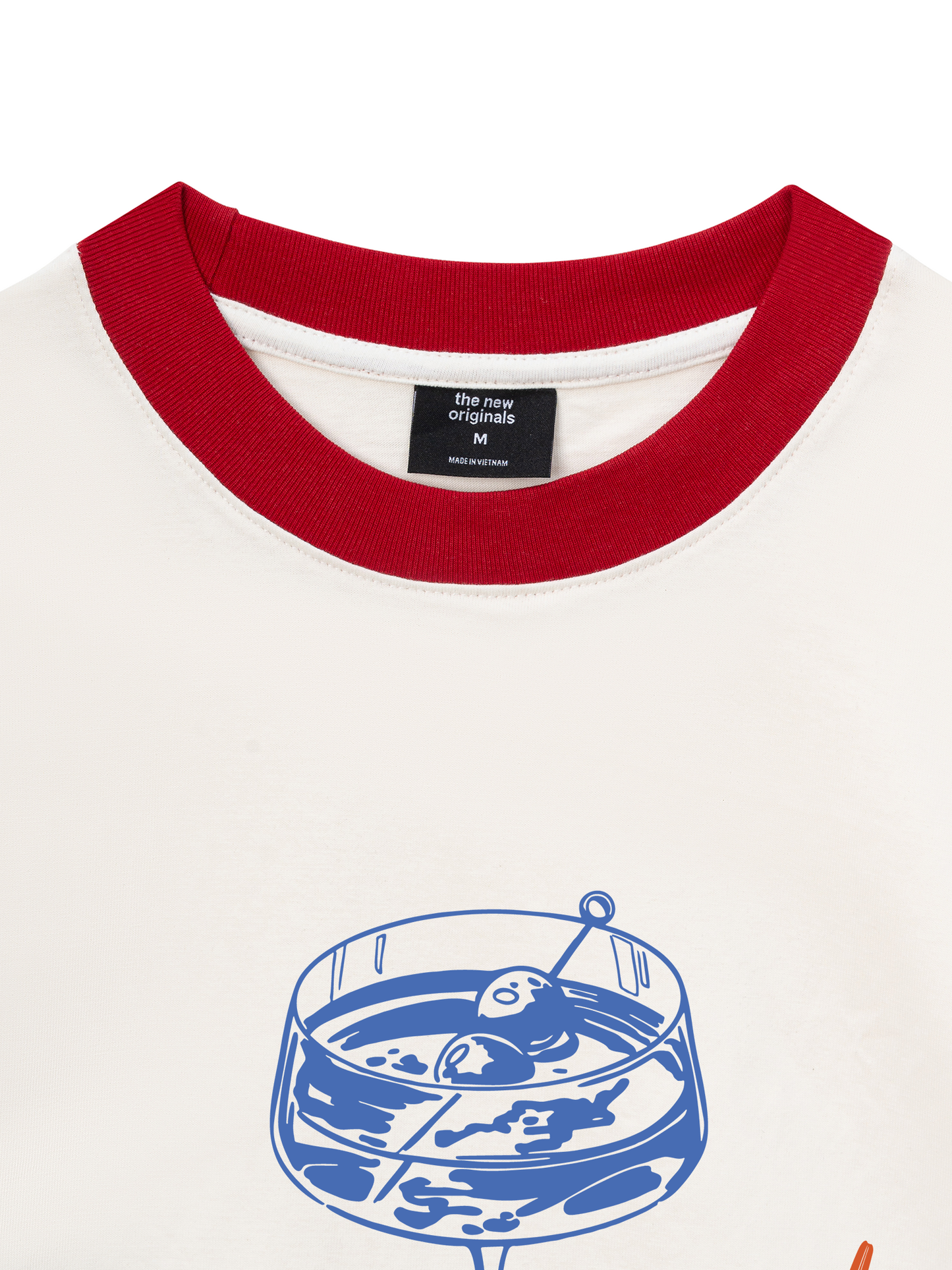 Áo Thun Ringer Relaxed Fit drink up