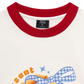 Áo Thun Ringer Relaxed Fit Sweet Pastry BLue Plaid Bow