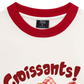 Áo Thun Ringer Relaxed Fit Sweet Pastry Red Bơ Croissant
