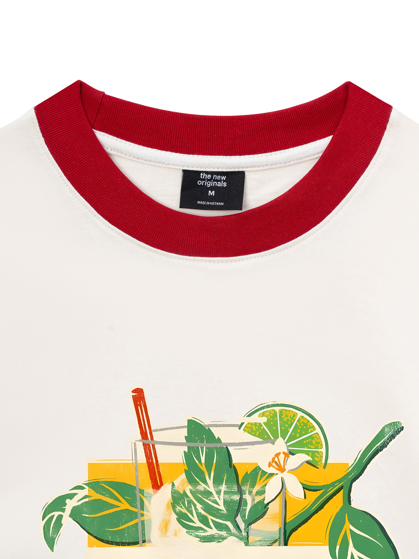 Áo Thun Ringer Relaxed Fit Fresh Lime Mojito