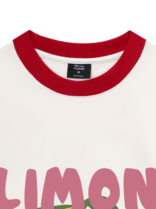 Áo Thun Ringer Relaxed Fit Summer Lemon Cello