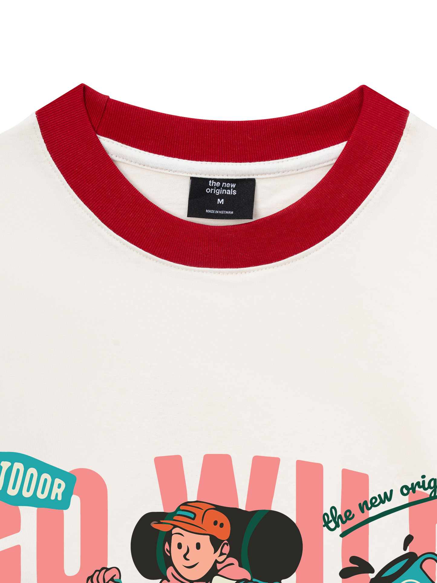Áo Thun Ringer Relaxed Fit Go Wild Take A Hike
