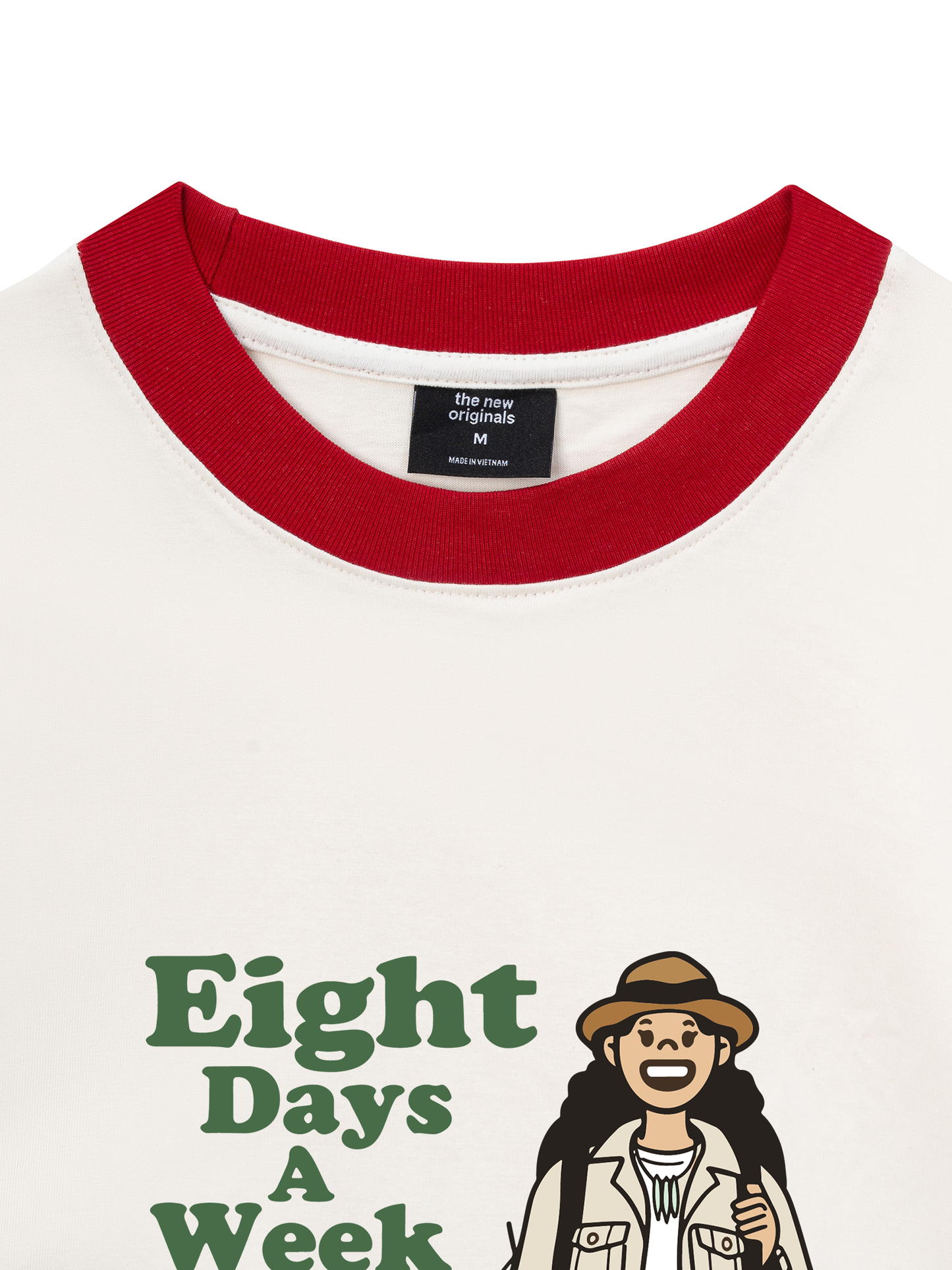 Áo Thun Ringer Relaxed Fit Eight Days A Week Girl