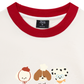 Áo Thun Ringer Relaxed Fit Animal Cute Puppy Things