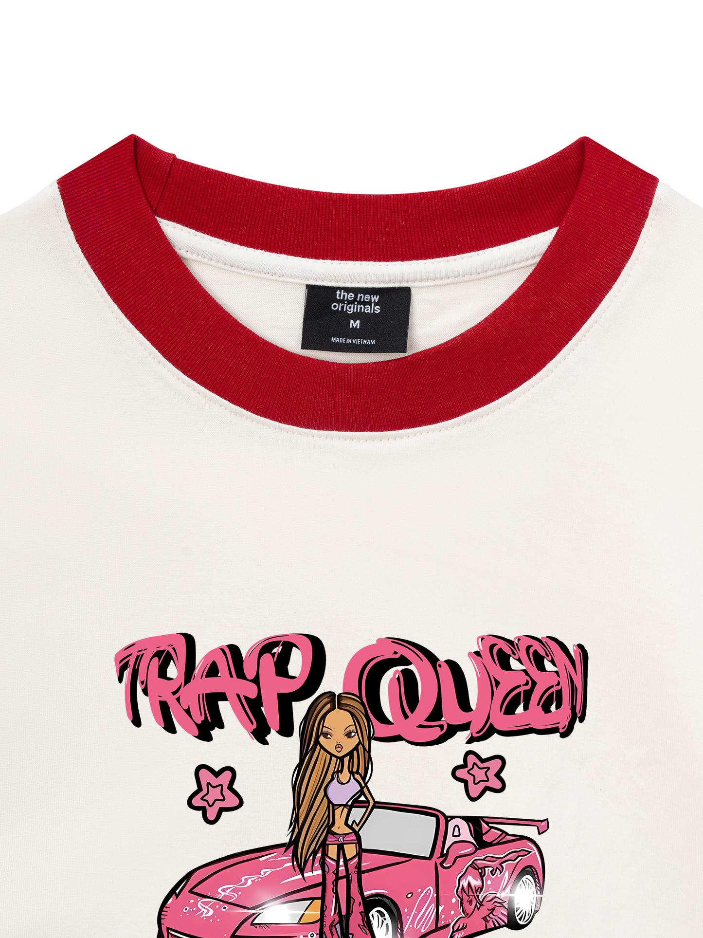Áo Thun Ringer Relaxed Fit Weekend Trap Queen