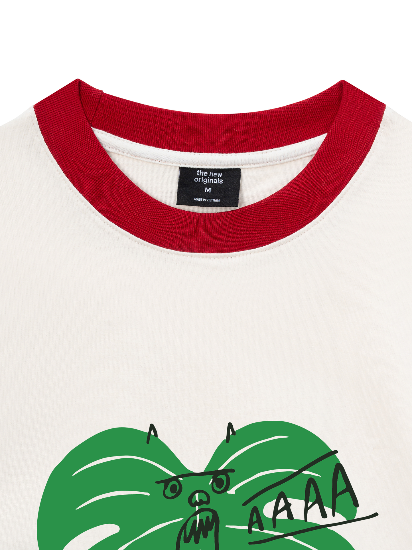 Áo Thun Ringer Relaxed Fit Tropical Monsteraaaa