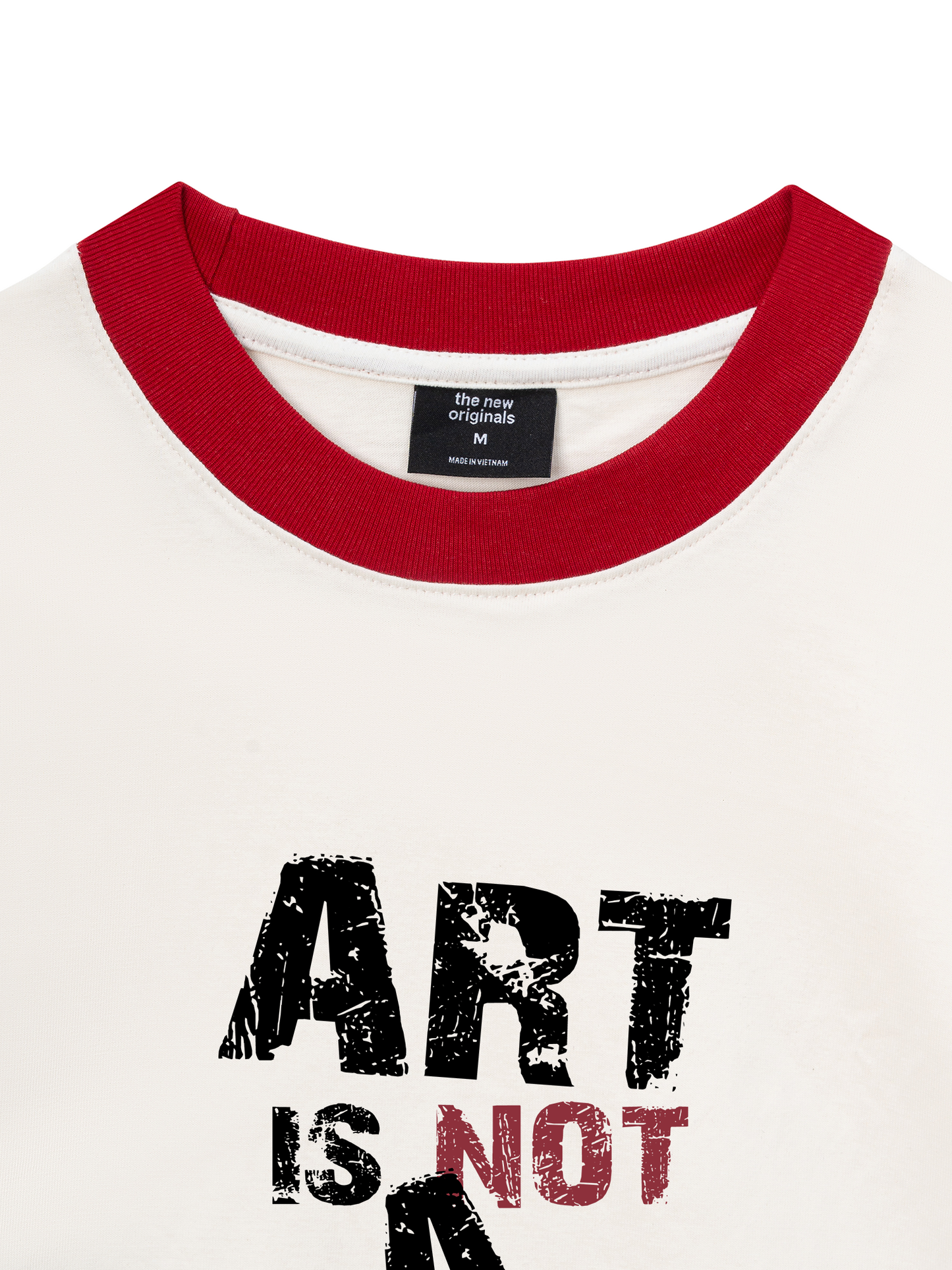 Áo Thun Ringer Relaxed Fit Be Bold Art Is Not A Crime