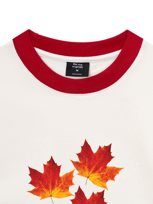 Áo Thun Ringer Relaxed Fit Autumn Play In The Leaves