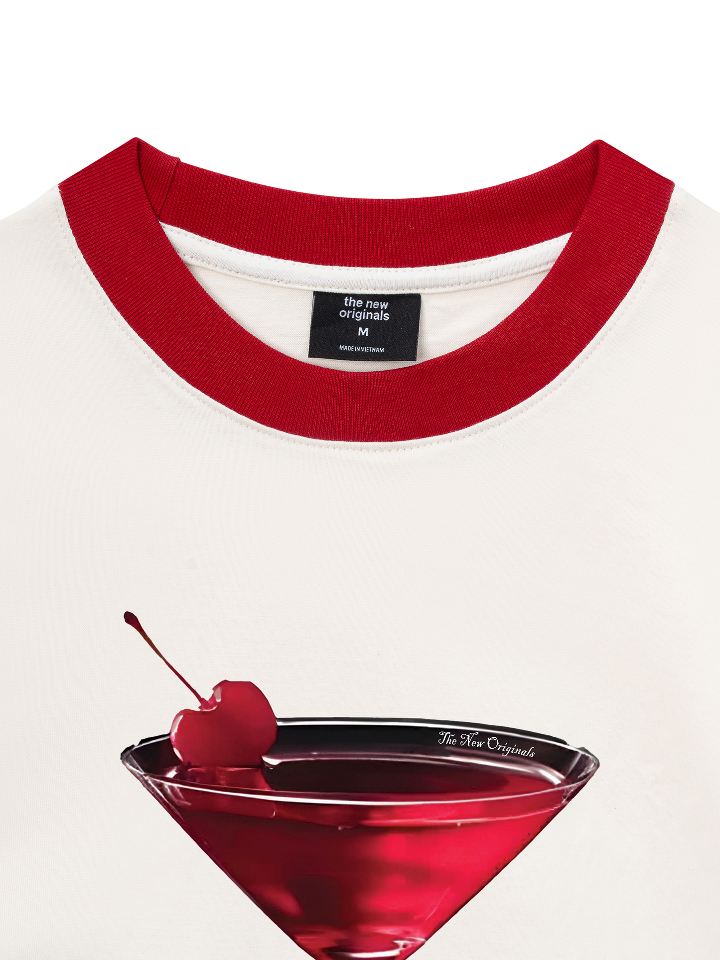 Áo Thun Ringer Relaxed Fit Seductive Night Cherry Goblet