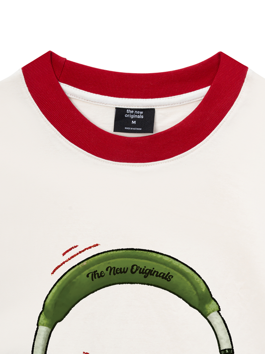 Áo Thun Ringer Relaxed Fit Tomato Chill Chill