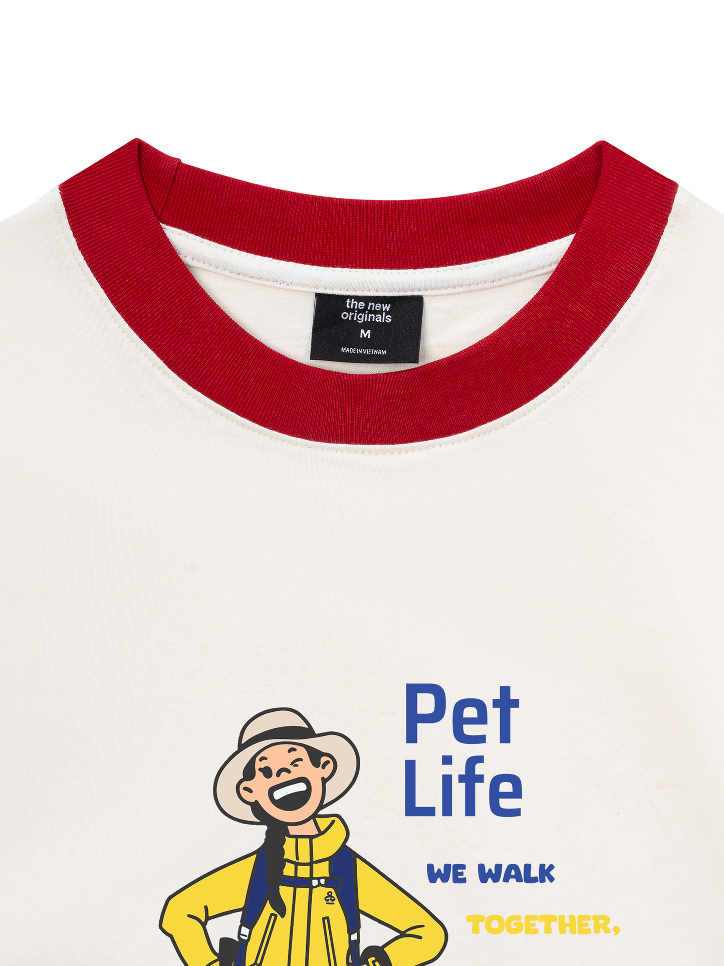 Áo Thun Ringer Relaxed Fit Go Outside Pet Life