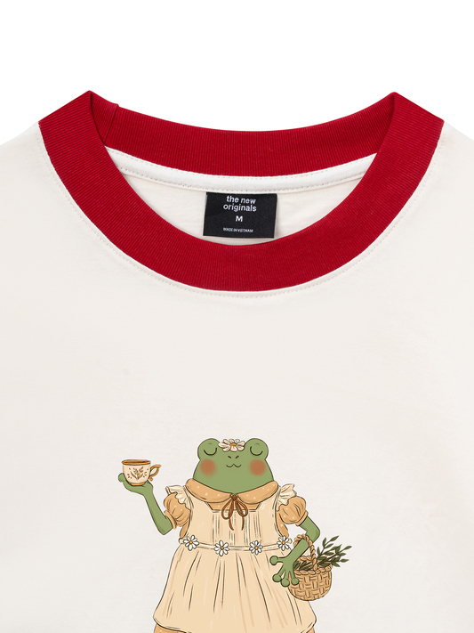 Áo Thun Ringer Relaxed Fit Autumn Frog