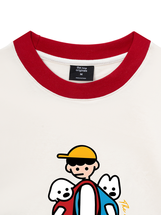 Áo Thun Ringer Relaxed Fit Let_s go