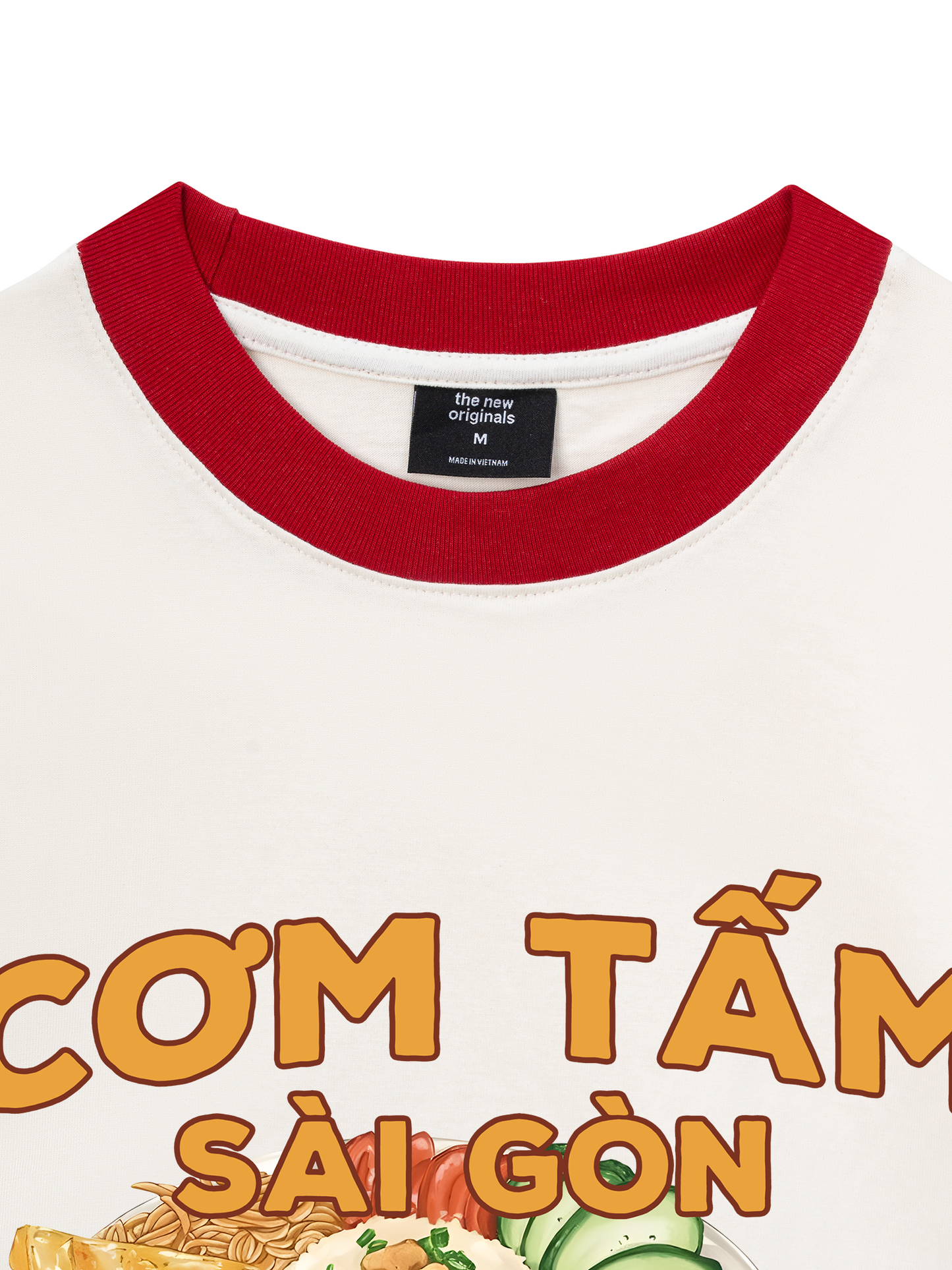 Áo Thun Ringer Relaxed Fit Foody Cơm Tấm Sài Gòn
