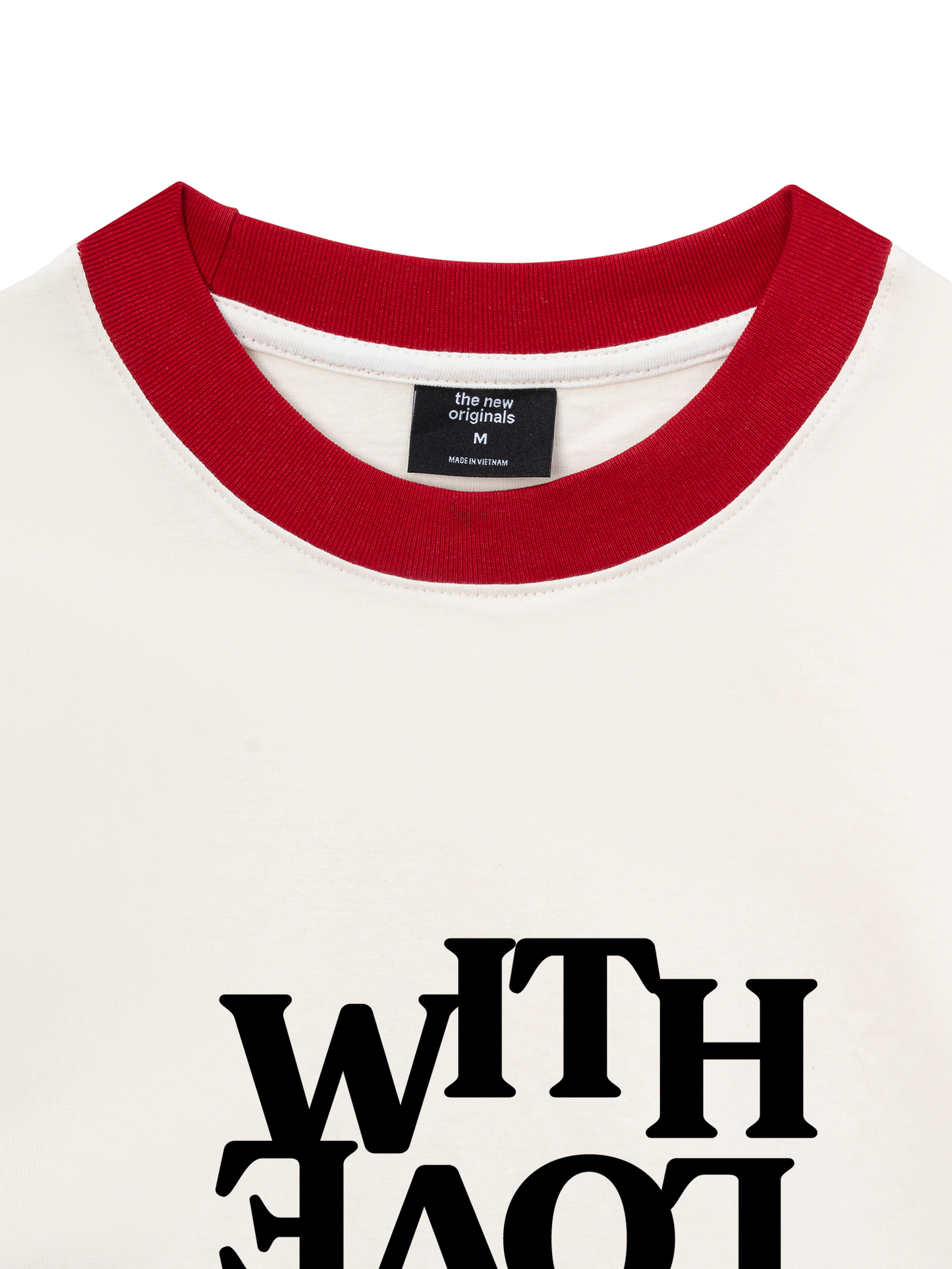 Áo Thun Ringer Relaxed Fit Life Vibe With Love
