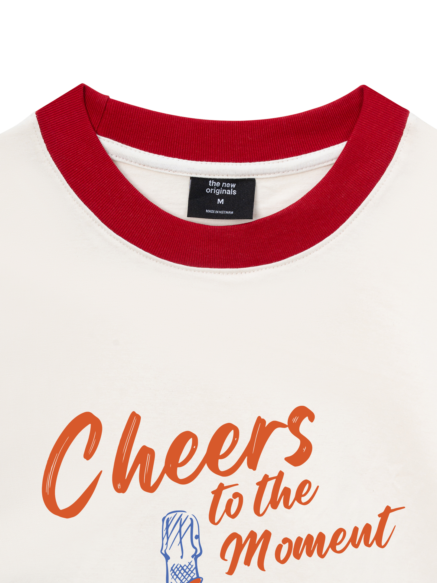 Áo Thun Ringer Relaxed Fit cheer to the moment