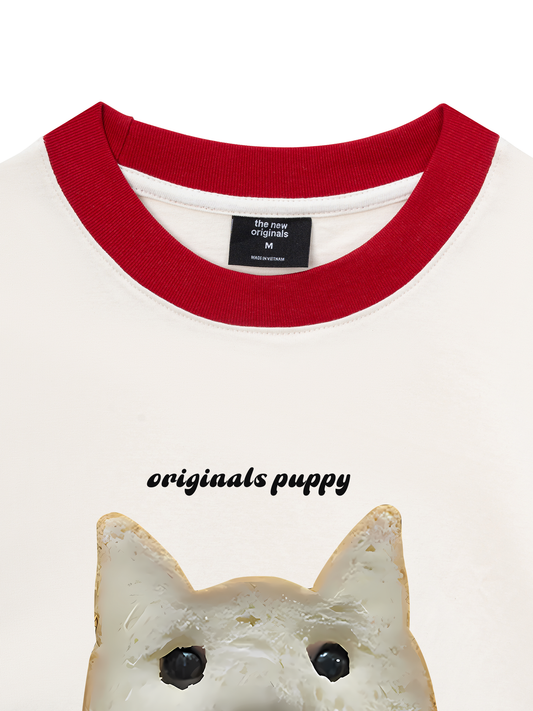 Áo Thun Ringer Relaxed Fit Sweet Pastry Orginals Puppy