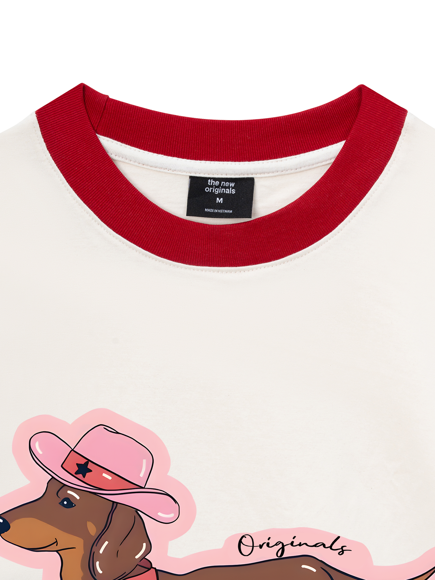 Áo Thun Ringer Relaxed Fit Howdy Dachshund