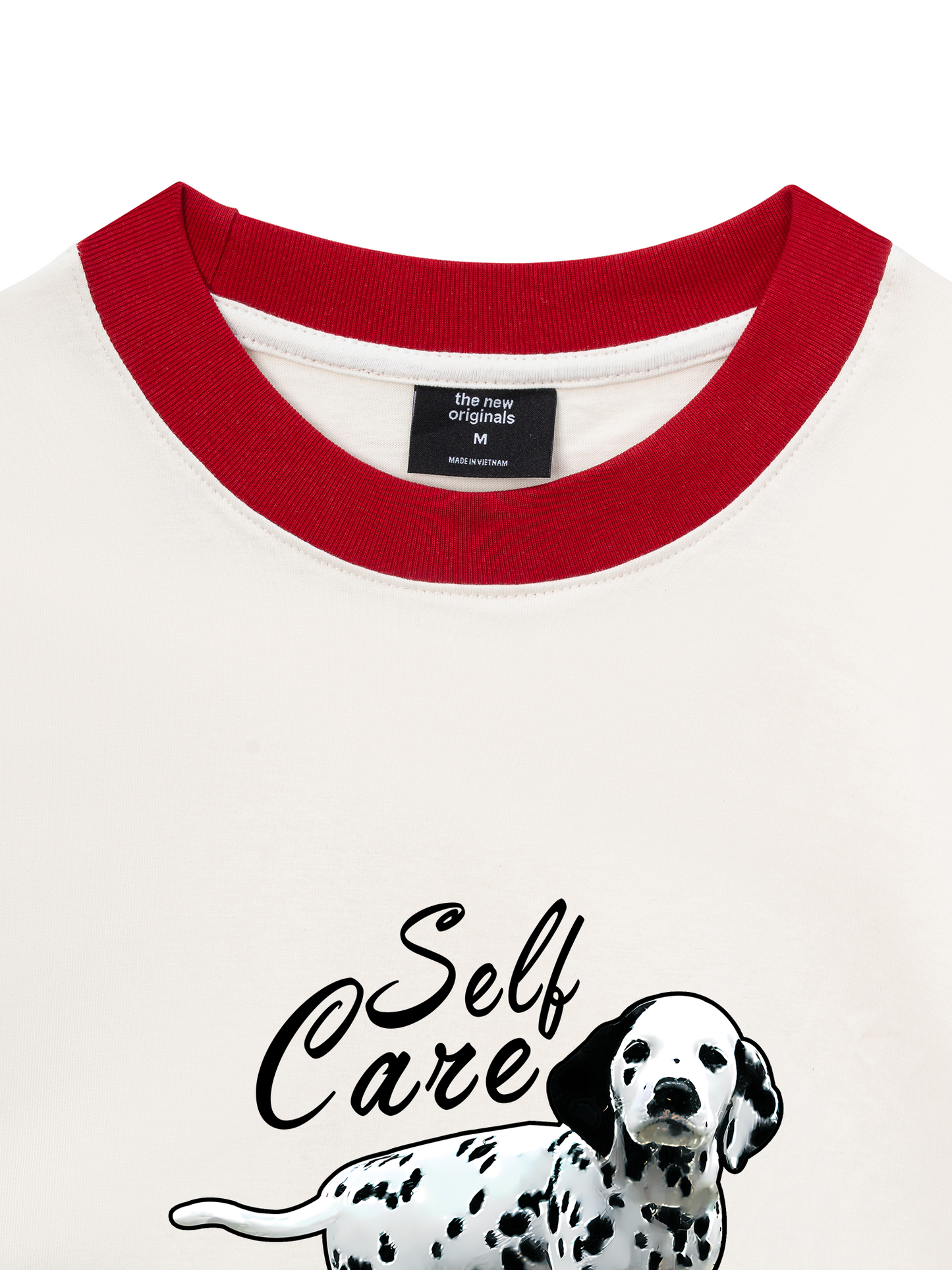 Áo Thun Ringer Relaxed Fit Animal Rainy Puppy