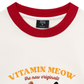Áo Thun Ringer Relaxed Fit Vitamin Meow