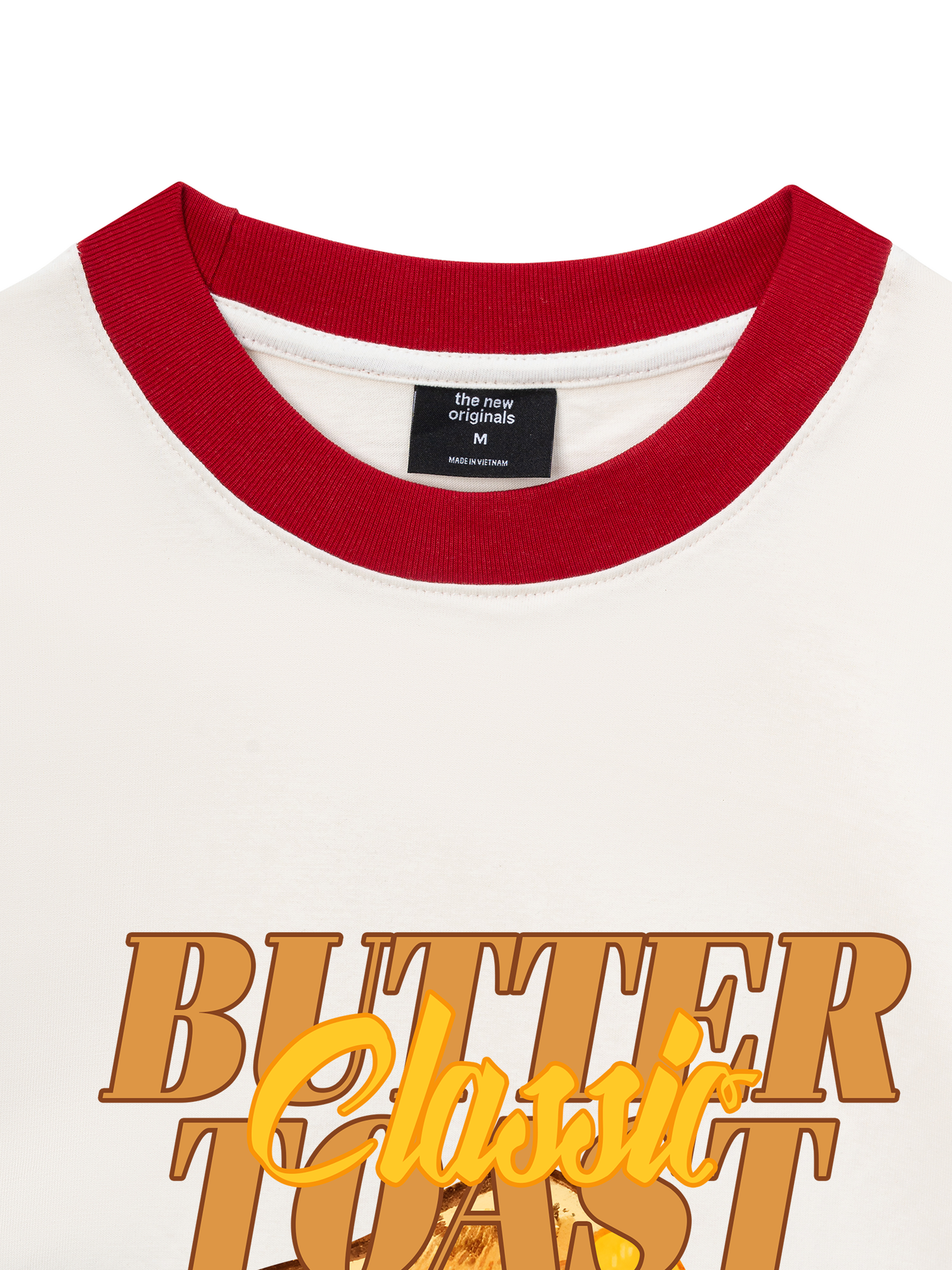 Áo Thun Ringer Relaxed Fit Foody Classic Butter Toast
