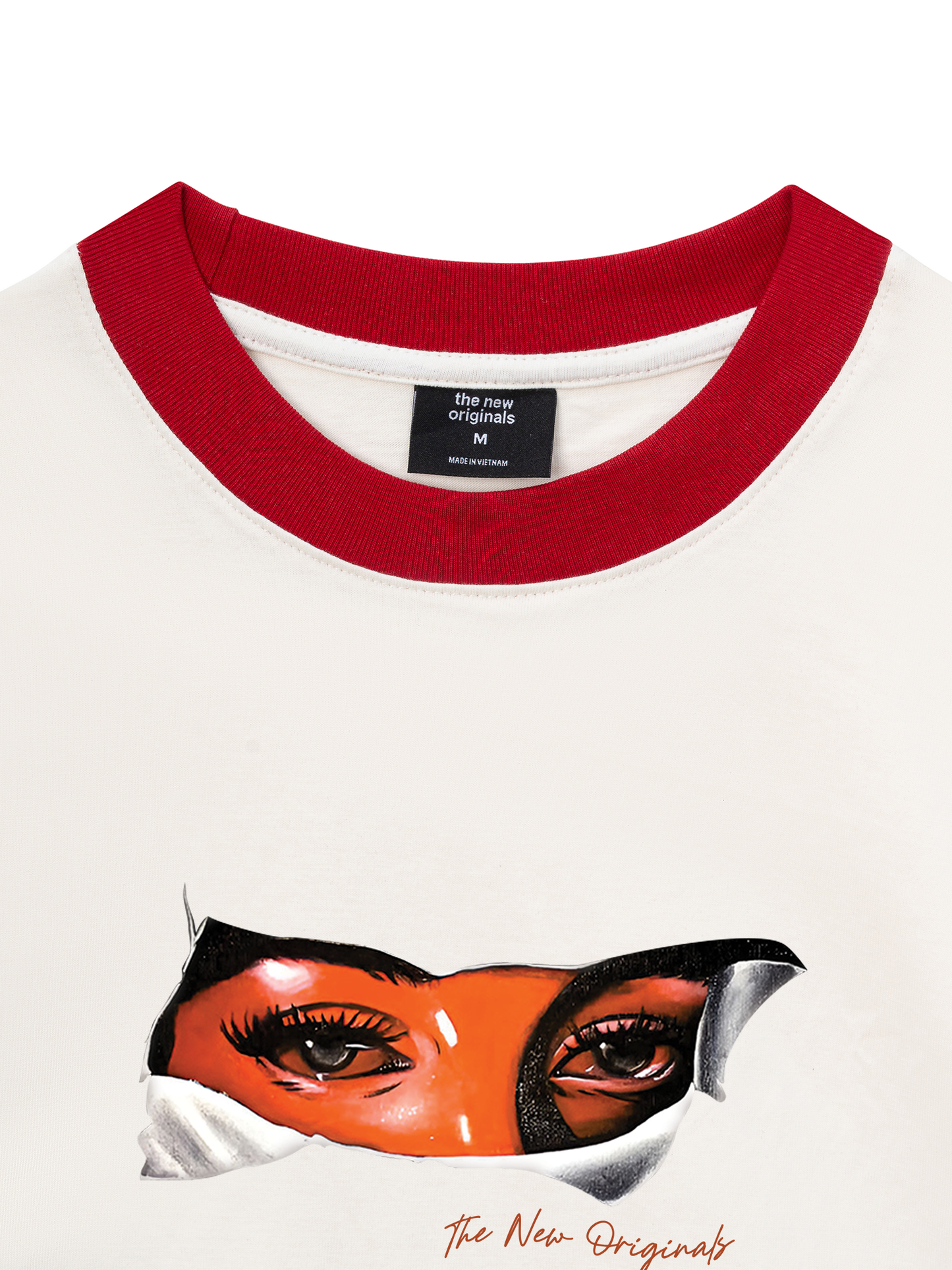 Áo Thun Ringer Relaxed Fit Virgin Mary Eye
