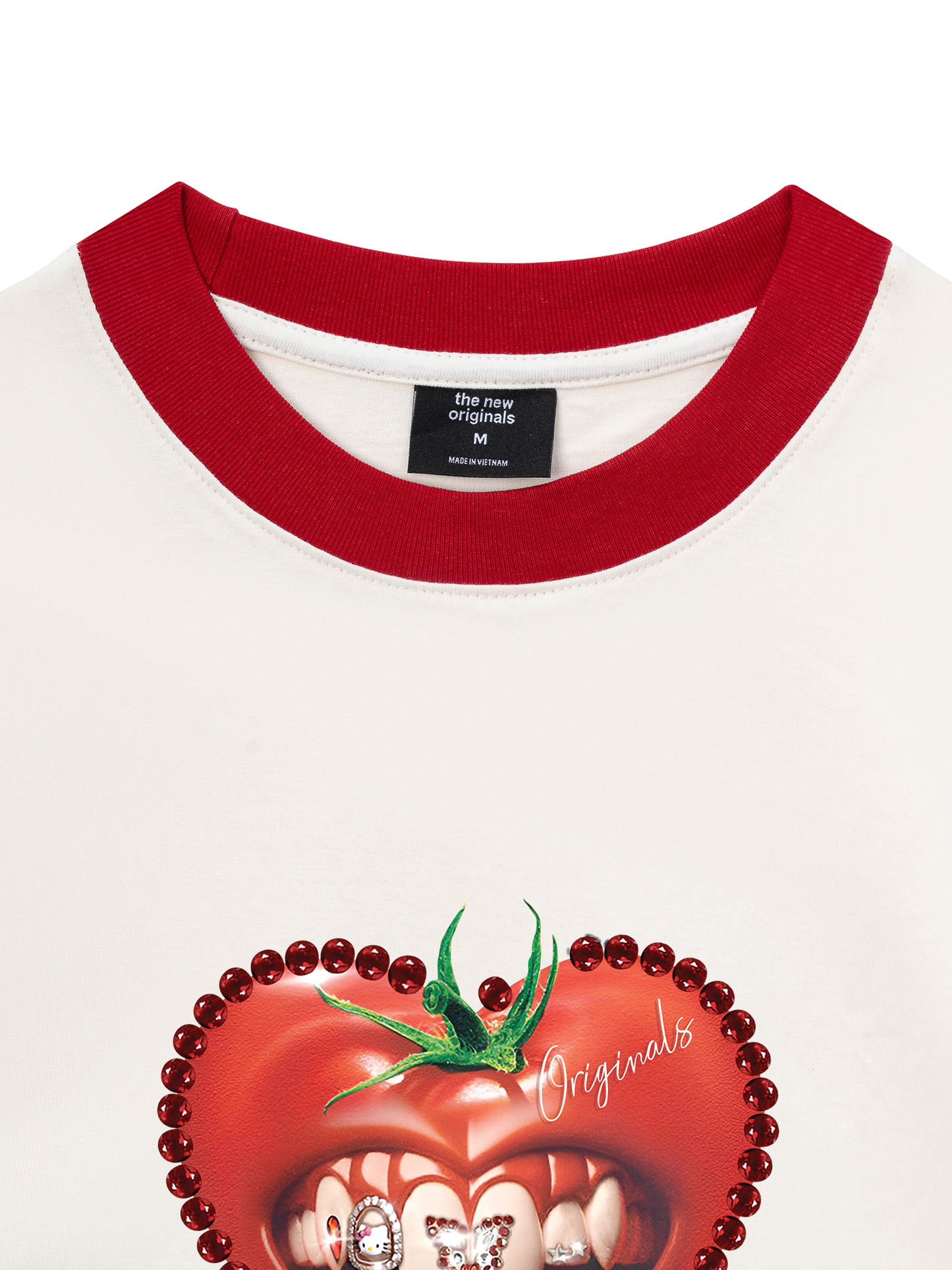 Áo Thun Ringer Relaxed Fit - Love Tomato Art Grills