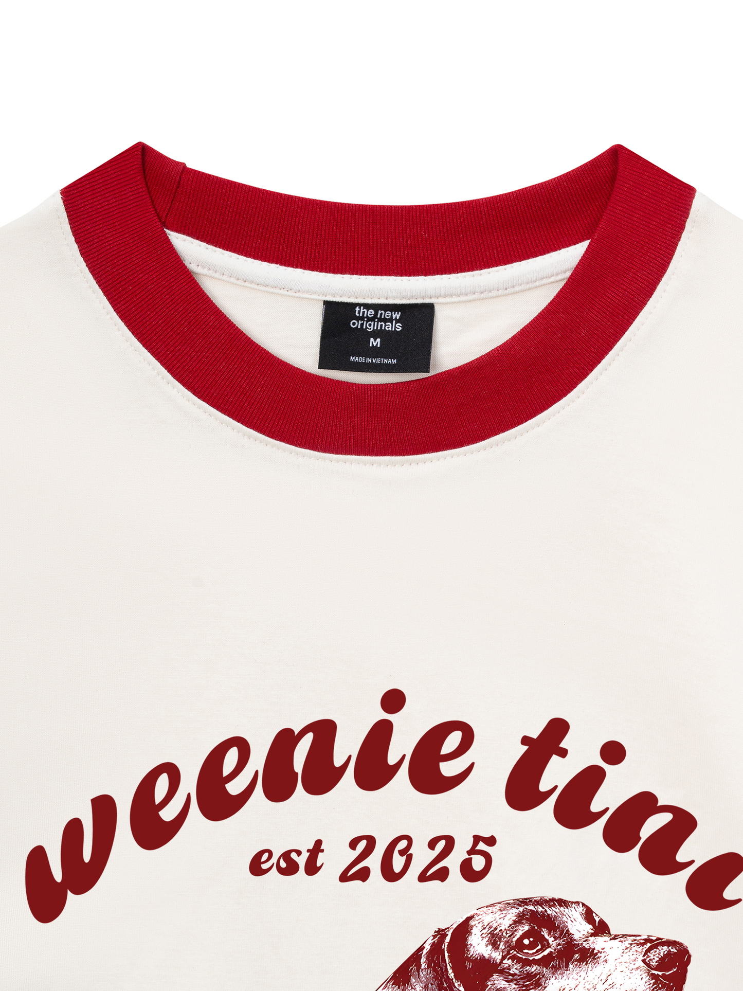 Áo Thun Ringer Relaxed Fit Weenie Tini Dachshund