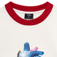Áo Thun Ringer Relaxed Fit - Handheld colorful rhinestone art heart