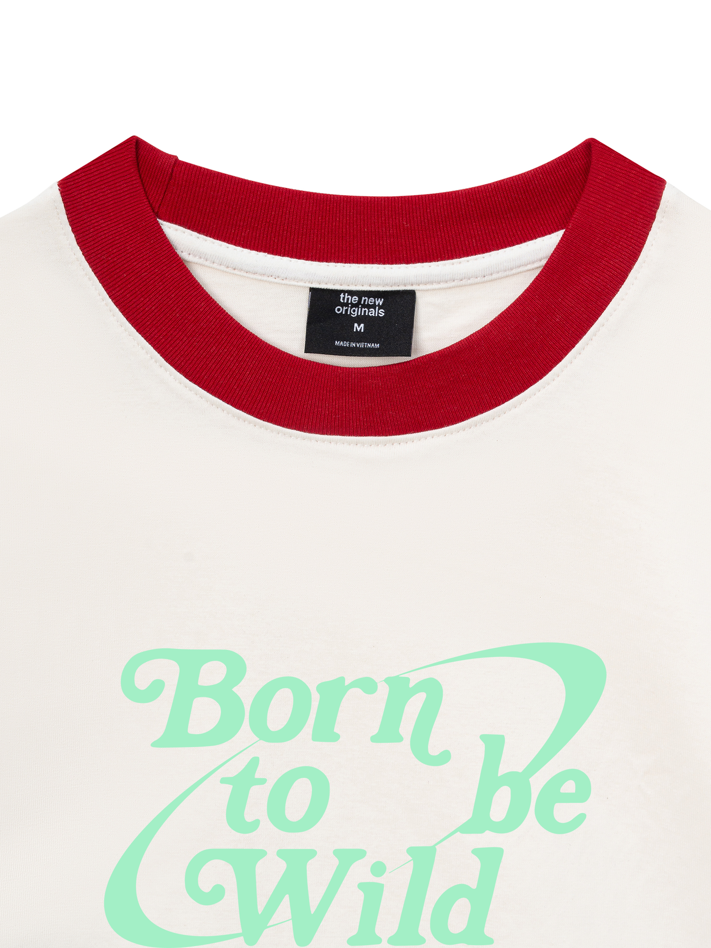 Áo Thun Ringer Relaxed Fit Born To Be Wild