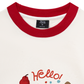 Áo Thun Ringer Relaxed Fit Animal Hello Cute Puppy